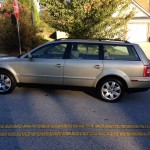 GEICO Insurance Rate Quote For 2001 VOLKSWAGEN PASSAT GLX 4MOTION 2WD SEDAN 4 DOOR - 2.8L V6  FI  DOHC 30V NF $162.16 Per Month 9415691