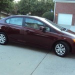 Insurance Rate for 2012 Honda Civic LX Sedan 5-Speed AT - Average Quote $107 per Month
